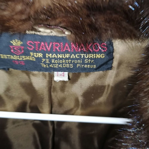 Fur coat with natural hair, like new