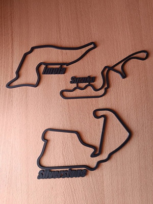 F1 Track Designs new, set of 3 (Suzuka, Silverstone, Imola)