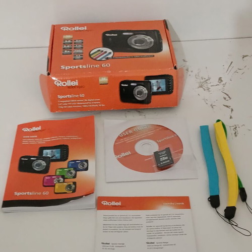 Rollei Sportline60 camera like new with batteries and accessories