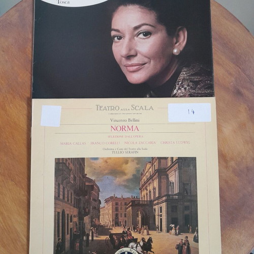 Maria Callas classical music vinyl records like new (2 pcs)