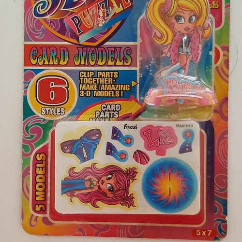 3D Card Models Puzzle Cute Girls new by Focus