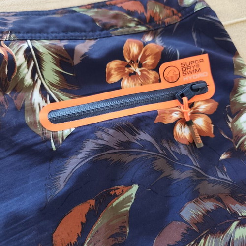 Superdry men's swim shorts Large with Hawaiian print