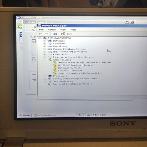 Vintage Sony Vaio VGN-P50 Pocket PC with Windows XP and charger