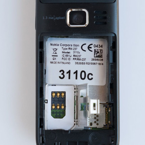 Nokia 3110c used with Greek menu, battery and charger