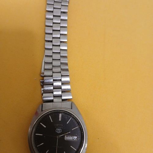 Seiko 5 Automatic watch used, men's silver