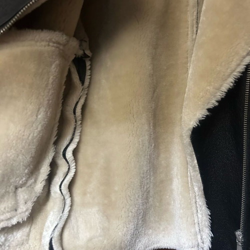 Zara kids jacket like new, fur-lined, black, size 140 cm