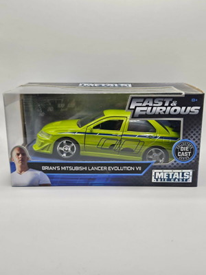 Metal Die Cast Fast & Furious Brian's Mitsubishi Lancer Evolution VII σαν καινούργιο