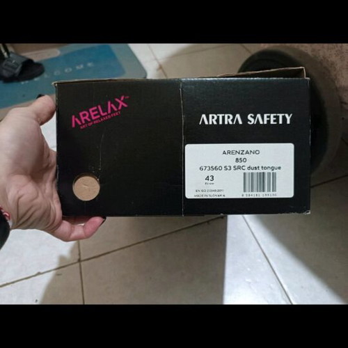 Arenzano safety boots new, size 43, black-orange