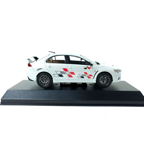 Mitsubishi Lancer Evolution X 1:43 diecast model tuned by Ralliart white pearl