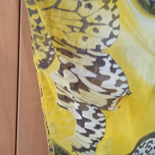 Pareo used, transparent with bead and sequin embroidery
