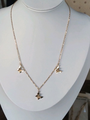 Steel Necklace New Gold Color