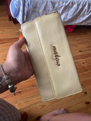 Makgio clutch bag used, beige