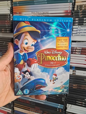 Pinocchio 2 Disc Platinum Edition DVD like new with English subtitles