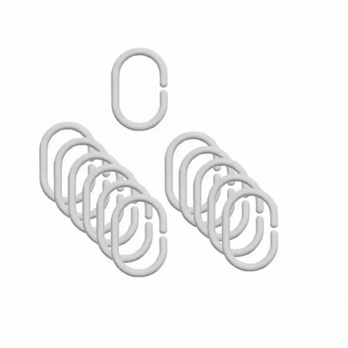 Shower curtain rings pack of 12 pieces new