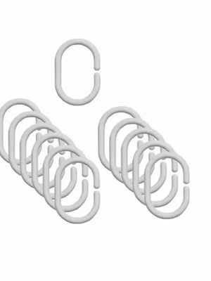 Shower curtain rings pack of 12 pieces new