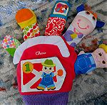  Chicco Farmyard Finger Puppet από Ύφασμα για 3+ Μηνών