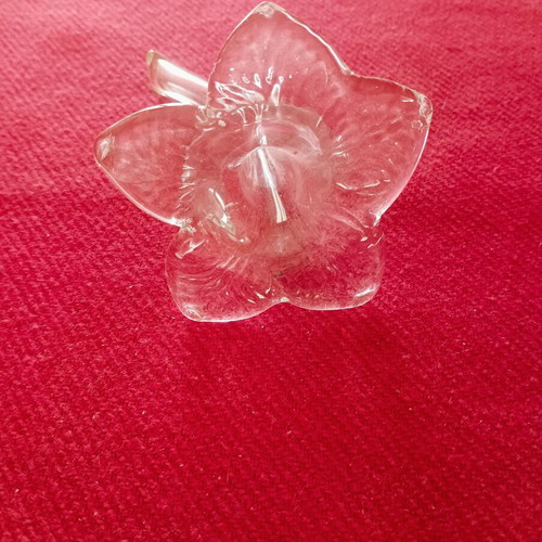 Collectible glass flower decorative from Hotel Sacher Wien, new