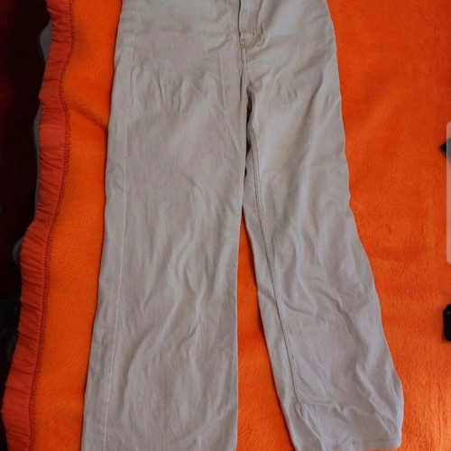 H&M high-waisted pants used, size 42, beige