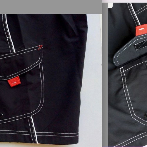 Speedo men's swim shorts Small new, black with red details