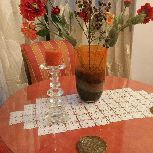 Candle holder new, transparent heavy crystal, 26cm height
