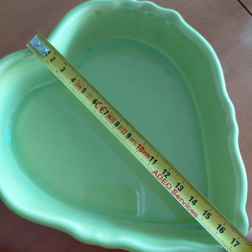 Heart-shaped molds 16 cm, new, green and purple, made in France