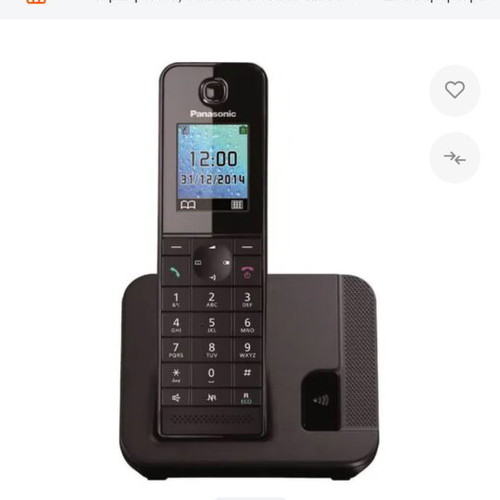 Panasonic cordless phone like new, black