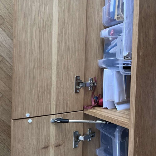 TV furniture like new with storage space and wooden veneer