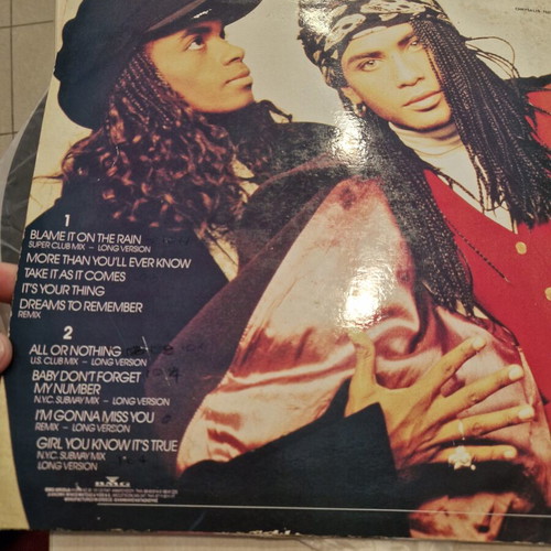 Milli Vanilli All Or Nothing The U.S. Remix Album vinyl LP used