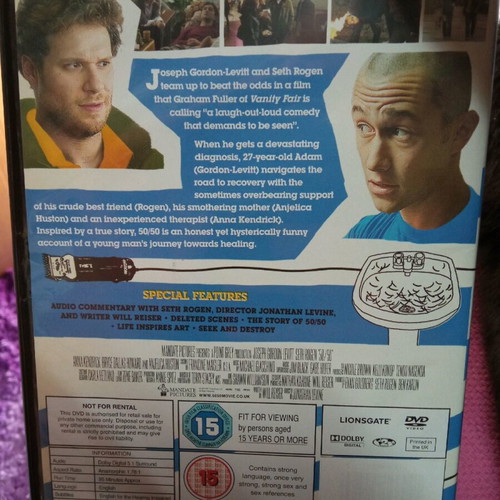 50/50 DVD like new, comedy adventure, subbed