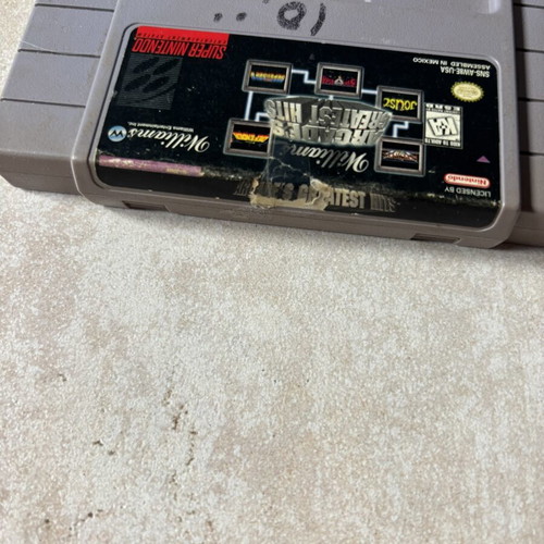 Arcade’s Greatest Hits Super Nintendo SNES game, American