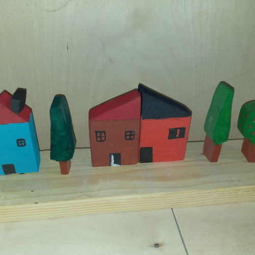 Wooden decorative houses new