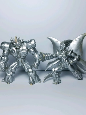 Gormiti cartoon used silver collectible figures