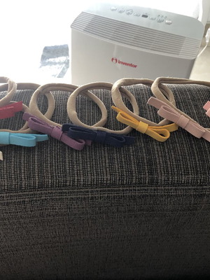 Baby headbands with bow new, set of 8