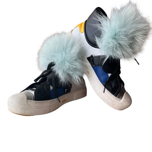 Fendi Karlita sneakers used, size 37, white and black