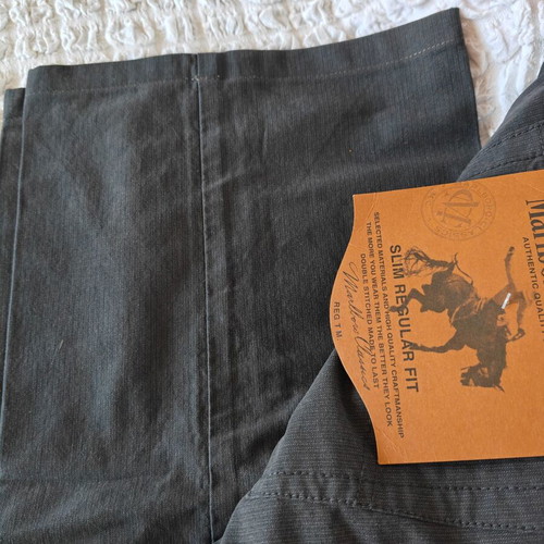 Pants Marlboro Classics black size W44 L36 new, soft fabric