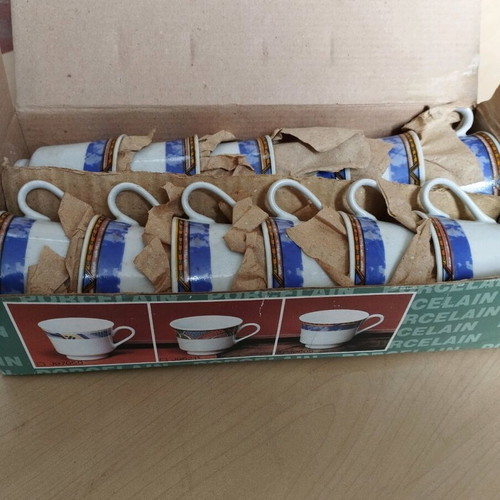 Set of 12 ceramic coffee cups new