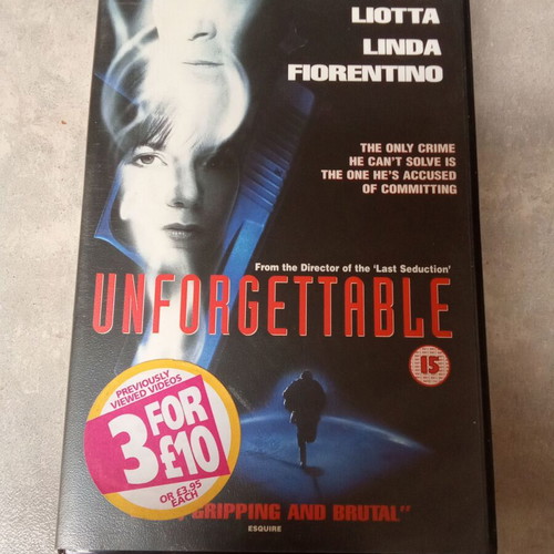 Unforgettable VHS tape used, Ray Liotta, 1990s