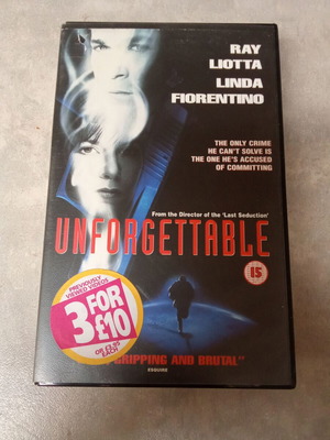Ταινία VHS Unforgettable μεταχειρισμένη, Ray Liotta, δεκαετίας 1990