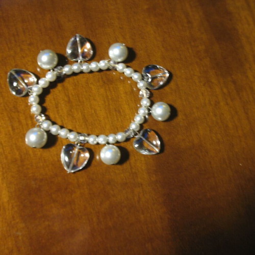 Oriental anklet for belly dance new, silver