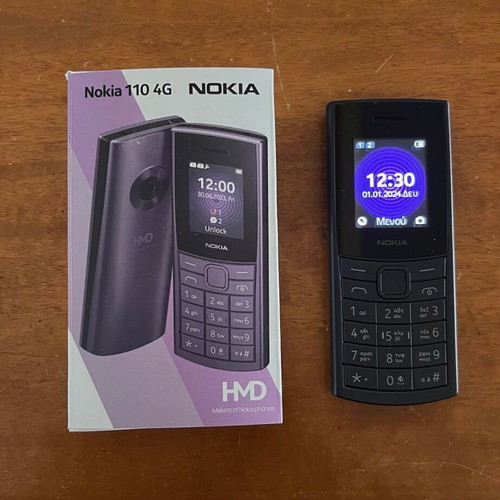 Nokia 110 4G mobile phone, black, dual SIM