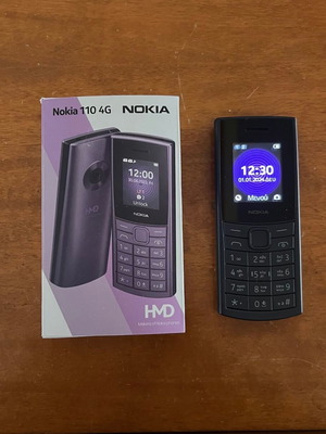 Nokia 110 4G mobile phone, black, dual SIM