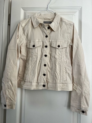 Fransa denim jacket size 36 like new, white