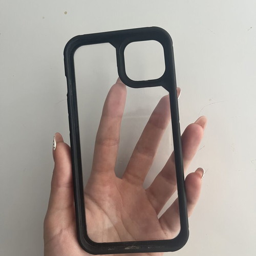 iPhone 13 cases set used, 6 pieces with leather and silicone textures