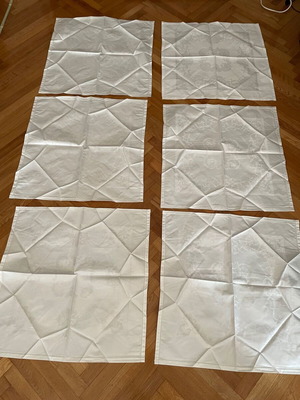 Lux tablecloth with 12 cotton dinner napkins, new