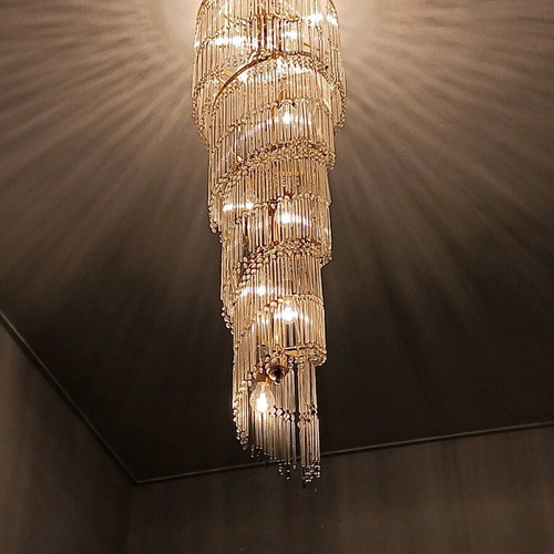 Crystal chandelier used, 1.5 m height