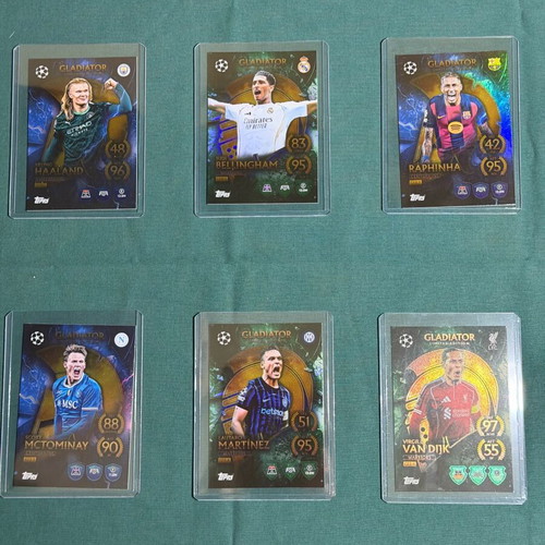 Gladiator Limited Edition Champions League 2025/2026 Cards New Set of 6