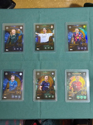 Gladiator Limited Edition Champions League 2025/2026 Cards New Set of 6