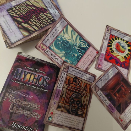 Mythos CCG Booster Pack Limited Edition Expeditions of Miskatonic University like new