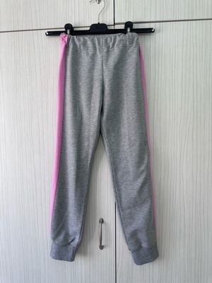 Sportex pants for girl 7-8 years like new, grey and pink