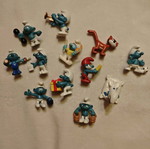 Smurfs Peyo figures used, pack